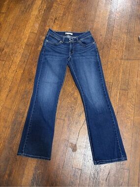 Levi’s 529 Women’s Curvy Bootcut Jeans Dark Wash Stretch Denim